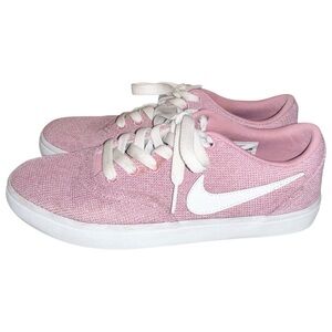 Nike SB Check Sneakers Shoes Women’s Size 7.5 Pink White Solar Canvas